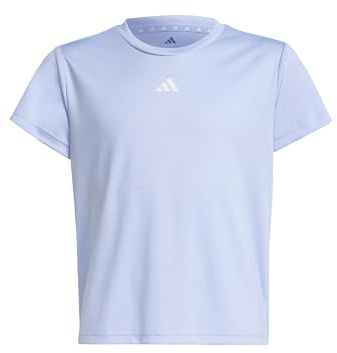 Adidas Mädchen Train Essentials Regular Fit Logo Training T-Shirt Junior Girls, Violet Tone/White, 14-15 Years