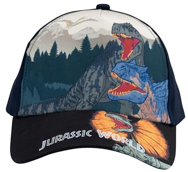 United Labels Jurassic World keps för pojkar – dinosaurie barnkeps basebollkeps justerbar svart