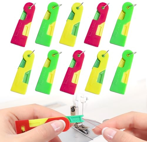 Enfile Aiguilles, Accessoires Couture, Enfile-Aiguilles pour Couture, Aiguilles Coutureen Plastique pour Couture, Plastique DIY Enfile-Fil, Point de Croix Enfile-Aiguilles (10pcs)