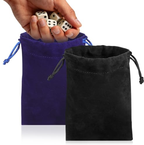 SHINEOFI 2 Stück Kordelzugbeutel für Würfelpuzzle Multifunktionale Aufbewahrungstaschen für Spielsteine Kleine Taschen für Kabel und Zubehör Leicht und Tragbar für Unterwegs