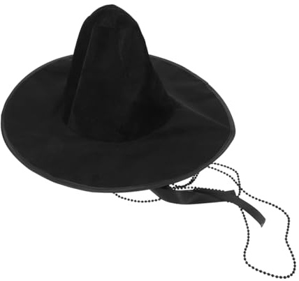 COLLBATH Korean Ancient Headdress Flat Top Hat for Men Traditional Hanfu Costume Headwear Historical Stage Performance Opera Hat Secure Fit for Dance and Festivals Black