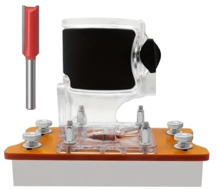 Locatore di intaglio per falegnameria - Strumento 2 in 1 | manuali regolabili portatili, base di taglio in legno per la casa, lavoro in giardino, riparazione, hobby, artigianato