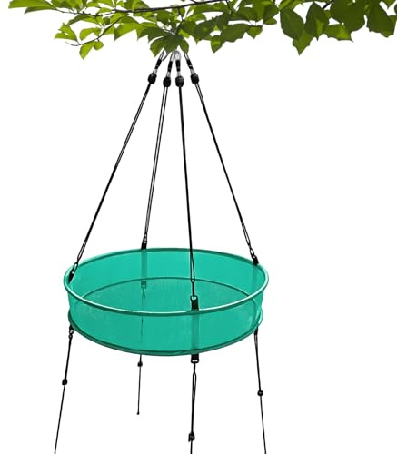 Mangeoire à Oiseaux d'extérieur, Plateau de Nourriture en de 50,8 cm, mangeoire à Oiseaux Sauvages à Suspendre pour pinsons, Colibri, Jardin, Jardin, Arbre, terrasse, Maison