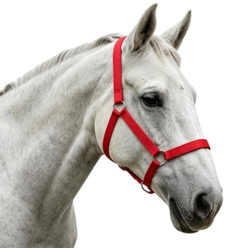 Cabezada Con Cuerda De Guía Para Caballo Atrezzo Ajustable Para Pastoreo Y