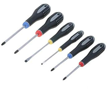 BE-9886 Schraubendreher Anz.Stk: 6 Lötspitze: Phillips,Pozidriv®,flach BAHCO