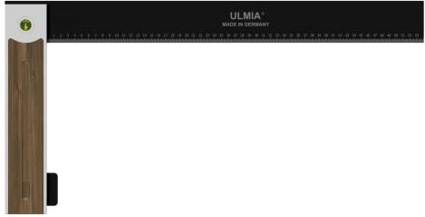 ULMIA 123450 Präzisions Tischlerwinkel Alu-Line 600 mm Messgenauigkeit±0,04mm