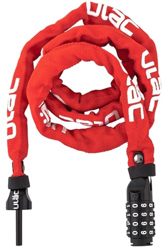 Candado Seguridad Bicicleta Scooter Moto Patinete Combinación Reseteable 4mm Acero Nylon 120cm Antirrobo Resistente Cortes Tensiones Fácil Transporte Velcro Urbano Ligero Práctico