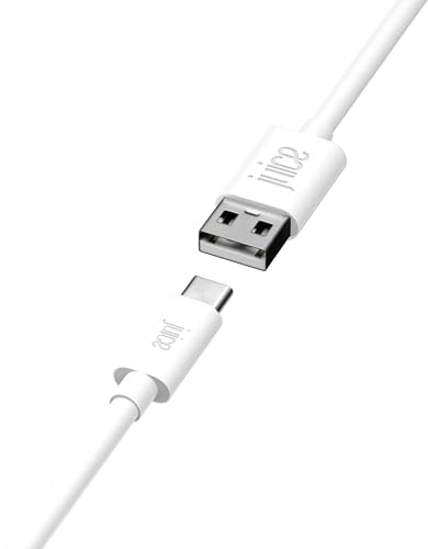 Juice USB Type C 2m Charger and Sync Cable for Samsung Galaxy S20, S10, S9, S8, S20 Plus, Huawei P30, P20,Sony, Apple Ipad 2020, Pro 2020, Air 2020 - White
