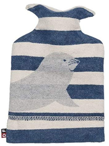 David Fussenegger Wärmflasche 'Robbe' 0,8 L 18 x 28 cm Blau