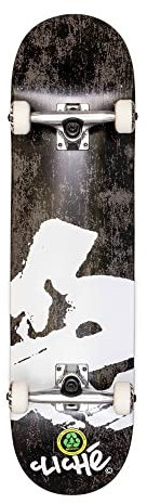 Skateboard-Deck Europe RHM, 8,125 x 31,6, Schwarz