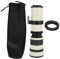 Obiettivo del telescopio con zoom super teleobiettivo 420-800MM, Bianco F/8.3-16 Teleobiettivo con messa a fuoco manuale completa, Teleobiettivo zoom per Nikon F per Sony Om EF-S Mount (for Nikon)