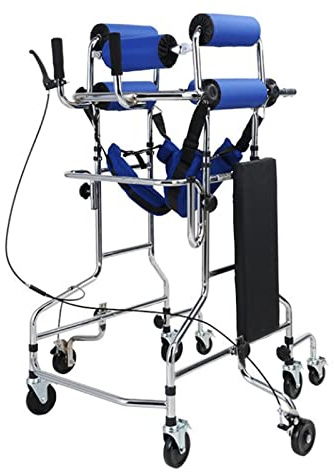 Vuxen Stående Gåhjälp Stroke Hemiplegi Patientträning Rehabiliteringsutrustning Äldre och funktionshindrade Assisterad gång Stående Stativ, Blå, B (Blå B)