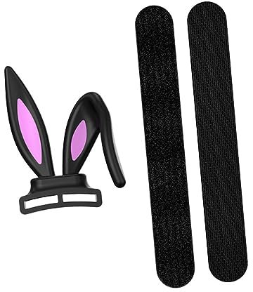 AOKWAWALIY Kopfhörer-Dekoration, Cosplay-Requisiten, Kopfhörer-Verzierungen, Kopfhörer-Aufsatz, Hasen-Ornament, Headset, Gaming-Zubehör, Silikonhülle für Kopfhörer