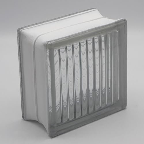 Bloque básico de cristal cruzado transparente, 14,5 x 14,5 x 8 cm, 10 unidades