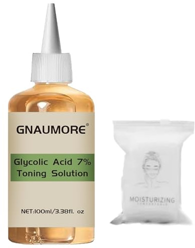Acido Glicolico 7% Tonico per il Viso, Glycolic Acid Soluzione Tonificante Esfoliare con Lozione