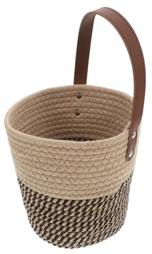 TOYANDONA Corde de Coton Tressée Petit Rangement Mural Décoratif pour Plantes Serviettes et Jouets Corbeille Polyvalente pour Organisation Intérieure