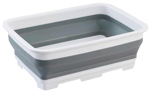 Pool Foot Bath - Foldable Foot Bath Tub | Portable Feet Washer | Non-Slip Design, Large Capacity for Adults Kids, for Pool Ladder Rinse Sand & Dirt, 14.5 Inch Travel Camping