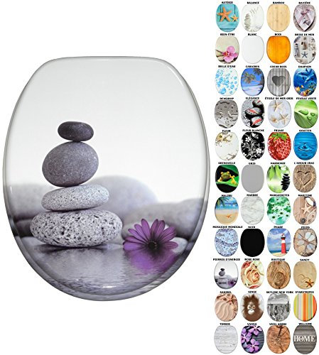 WC Sitz mit Absenkautomatik, hochwertige Oberfläche, einfache Montage, stabile Scharniere, Energy Stones