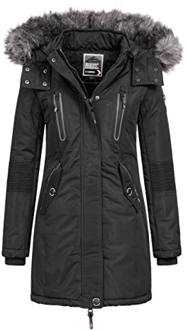 Geographical Norway - Parka Femme Coraly Noir-Taille - S/1
