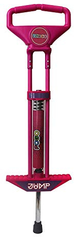 Rexco Pogo Stick Spring Powered For Childrens Kids Girls Boys Jumping Bounce Jump Toy Outdoor Game[Pink]