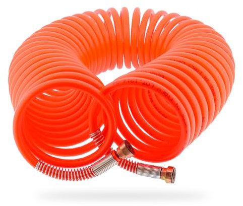 UNIVERSEL - Tuyau Air Comprimé - Spirale - Diamètre 6mm - Pour Pompe Compresseur D'Air - Compatibilité Universelle - Extension 10m