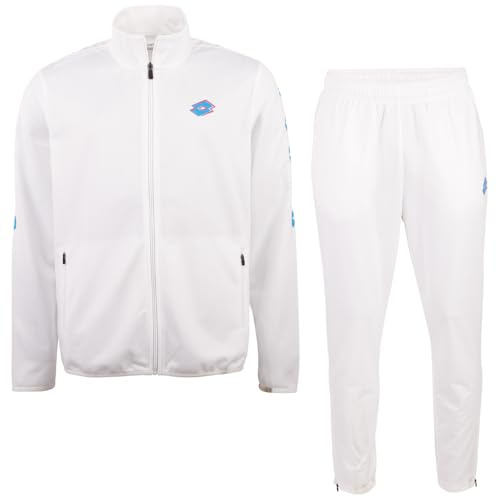 LOTTO 1724023 - Tuta da allenamento, da uomo, vestibilità normale, taglia S, colore: Bianco