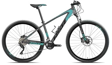 NSR 710 REACT 10V Mountain Bike 29 Pollici con Telaio M in Alluminio Grigio Turchese, Cambio 10 Velocità, Freni a Disco Idraulici, Bici Tecnobike Uomo per Uso Stradale e Fuoristrada