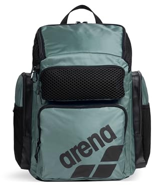 ARENA One Go Backpack Swimmers Athletes Sports Gym Rucksack Multisport Daypack Large Size Training Gear Equipment Swim Bag for Men and Women, 45 Liters, Sage