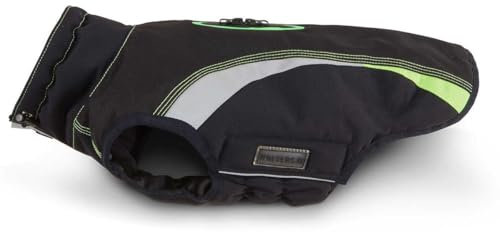 Wolters Outdoorjacke Hundemantel Xtra Strong schwarz/grau mit neon-grün