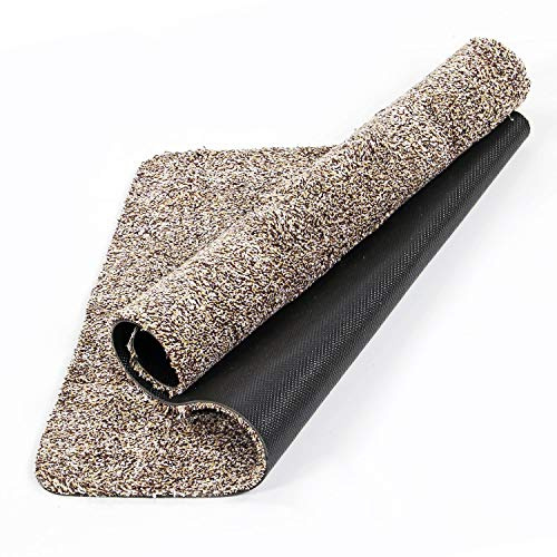 Taylor & Brown Super Absorbent Magic Mat Door Mat Microfibre Washable Indoor Outdoor Anti Slip Mat – Entrance Step Mats – No Foot Prints – Removes Dirt Mud – Clean Floor - 46 x 70cm (Brown)