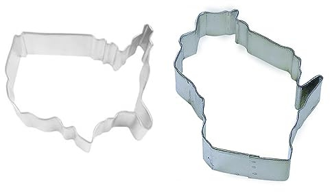 Wisconsin State Cookie Cutter USA map Cookie cutter