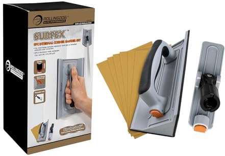 ROLLINGDOG Corner Sander-Drywall Sander,6PC Oxide Mesh Sandpaper for Corner Wall Cleaning and Polishing