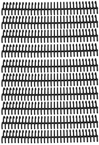 de Encuadernación de Hojas Sueltas, 10 Uds., 30 Agujeros, 22mm de Diámetro Interior, Bobinas de Encuadernación, Anillos de Encuadernación de Plástico Resistentes Al Desgaste(Negro)