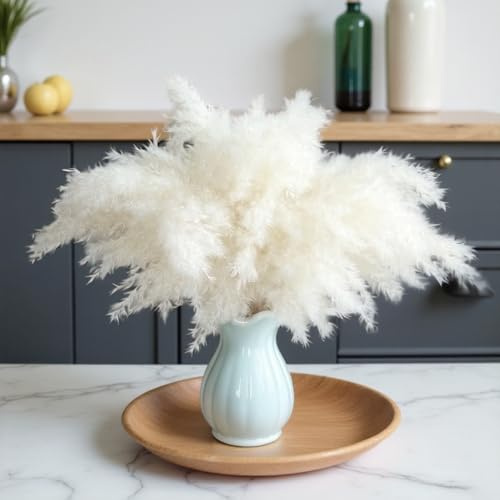 Fiori secchi decorativi Bouquet Erba Della Pampas Decorative 40-44 cm di fiori secchi naturali fai da te Ideale per il soggiorno Boho Camera da letto e vasi (LZGSGO-0108)