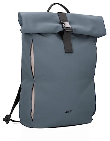 Unisex Rolltop-Rucksack Toni TOR250 Tagesrucksack 13/15 Liter wasserabweisendes leichtes Nylon, Volumen erweiterbar, gepolstertes Laptopfach, Getränke-Halter, ideal für Uni, Freizeit & Sport (denim)