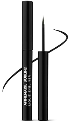 ANNEMARIE BÖRLIND AUGEN EFFECTIVE NATURAL BEAUTY Liquid Eyeliner Black (1,7 ml) - Flüssiger Eyeliner für Präzise Akzente und ein Mattes, Tiefschwarzes Finish, Mit Präzisionspinsel, Vegan
