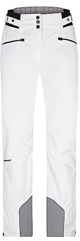 Ziener Damen TILLA Ski-Hose/Schnee-Hose | atmungsaktiv, wasserdicht, Primaloft, White, 34