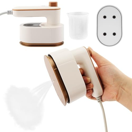 Ssiyiya Steamer Iron, Mini Portable Steamer for Clothes Travel Steamer Foldable Handheld Steamer Garment, 220V 40W Travel Steamer Anti Scald Electric Steam Ironing For Home Office Travel