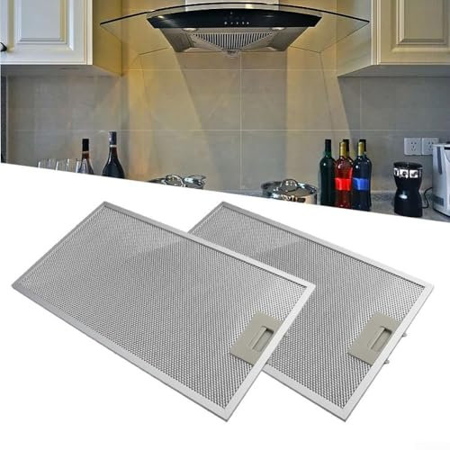 Lecreatekit Cooker Hood Filters, Range Hood Filter Replacement Parts, Aluminum Range Hood Grease Filter For HOWDENS LAMONA Cooker Hoods Set Of 2, Dimensions 460X260mm