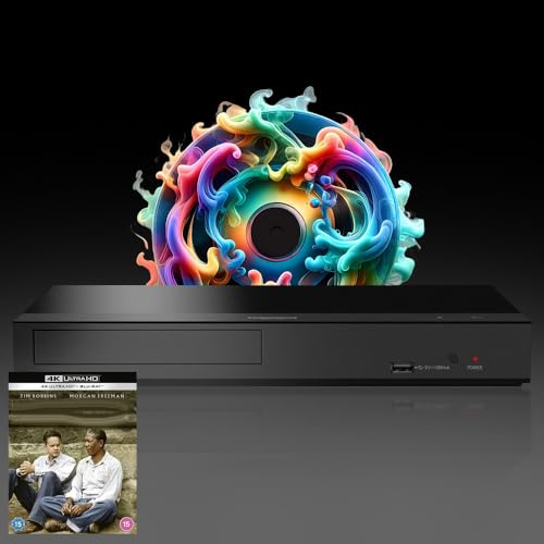MULTIREGION Blu-ray Player Compatible with Panasonic DP-UB159 MultiRegion for DVD Blu-ray Region B - DVD Regions 1-8 - Bundle Including The Shaw. Red. 4K UHD Disc