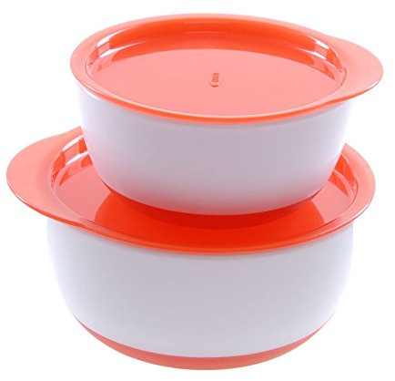 OXO Tot Small and Large Bowl Set (Orange)
