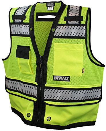 DEWALT DSV521 Class 2 Heavy Duty Surveyor Vest, 5X-Large