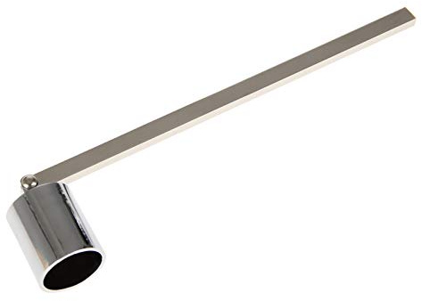 MUXSAM 1Pc 7.5x0.9in Candle Extinguisher Snuffer Candlesnuffers with Long Handle & Straight Tube for Tea Light Candles Wedding Altar Fireplace Church Wedding Candle Fire Extinguishing(Silver.)