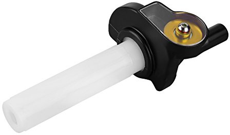 Empuñaduras de Acelerador Giratorio para Motocicletas, ATV, Dirt Bike con Manillar de 7/8 (22mm) en Naranja - Puños y Mando de Gas para Moto