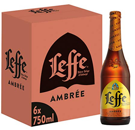 Leffe Ambree Birra, Bottiglia - Pacco da 6 x 750 ml