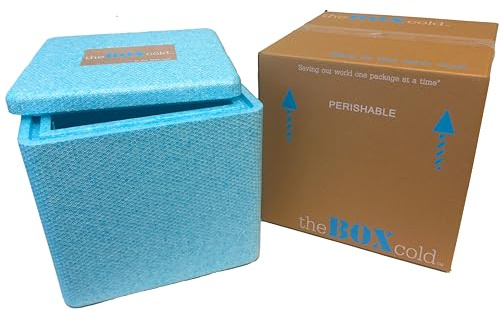 Insulated Cold Shipping Box with Foam Cooler (Size: Large) Reusable, Recyclable, and Multi-Purpose, EPE USA theBOXcold