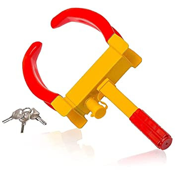 Auto-Radkralle, Hochleistungs-Radsicherheitskralle, Radkralle, Parkkralle, Auto-Radschloss, Diebstahlsicherung, Radschloss mit 9 Löchern, verstellbar