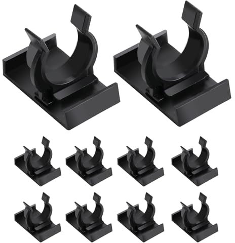YHQZ 10 Sets Bath Panel Clips,Kickboard Brackets,Kitchen Plinth Clips Kick Board Clips,Heavy Duty Kitchen Kick Board Plinth Clips with Attaching Bracket Adjustable for Kitchen Cabinets Bed Legs(Black)