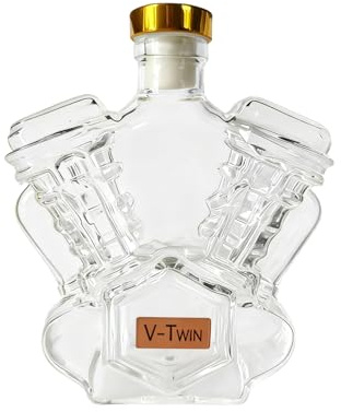 Bottiglia di whisky a forma di motore motore – Caraffa da whisky per collezionisti | Espositore decorativo per moto alcool per casa, eventi | Accessori & Sostanza per scaffali
