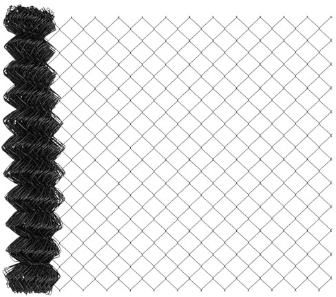 Nqyjm Clôture de Extérieur Décorative Clôture en Treillis Métallique Gris 10 x 1 m Acier, Barrière Animale Grillage Cloture Volaille pour Jardin, Cour, Terrasse